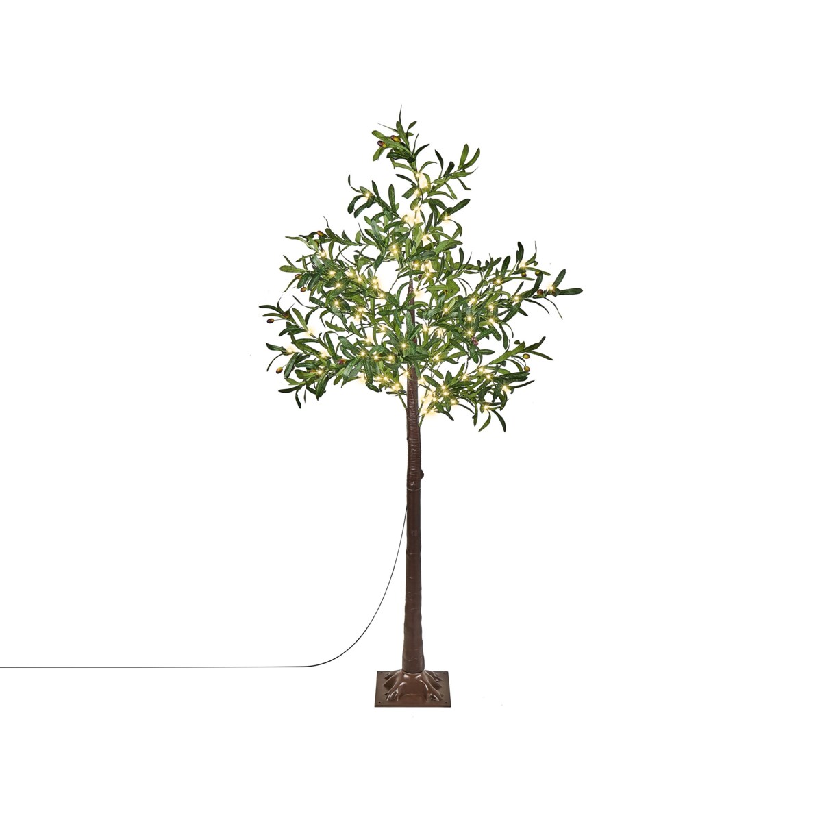 Dekoracja ogrodowa LED drzewko ze światełkami 180 cm zielona CELIONI