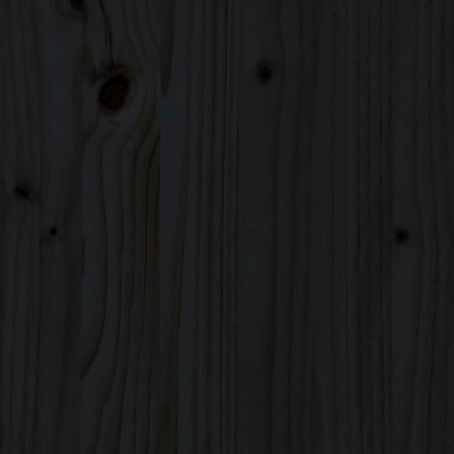 vidaXL Stolik barowy, czarny, 100x50x110 cm, lite drewno sosnowe