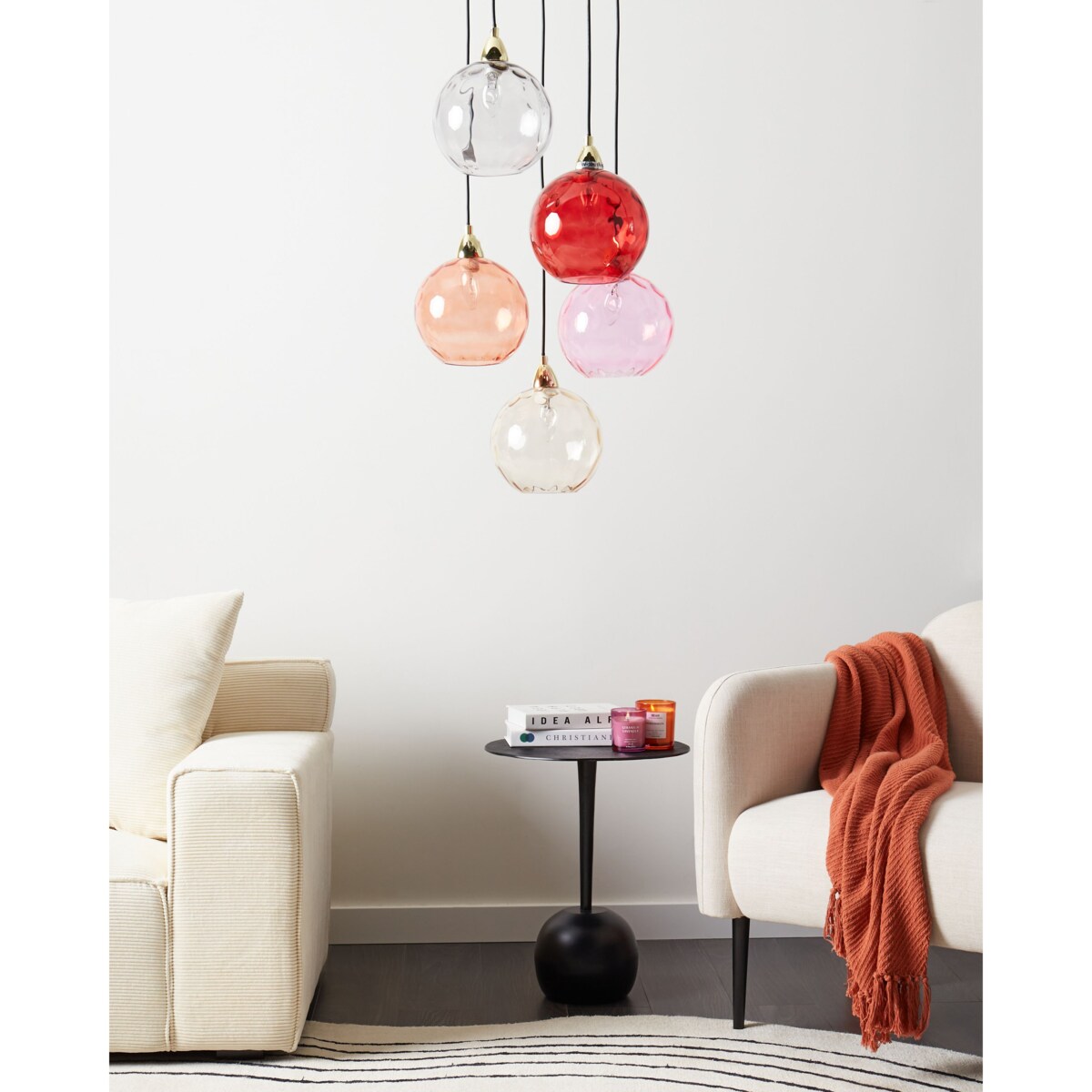 Lampa wisząca PABELLON Szkło Czerwony