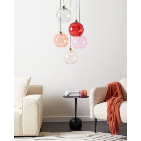 Lampa wisząca PABELLON Szkło Czerwony