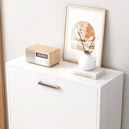 Szafka na buty biała garderoba regał na obuwie komoda loft nowoczesna 60 cm