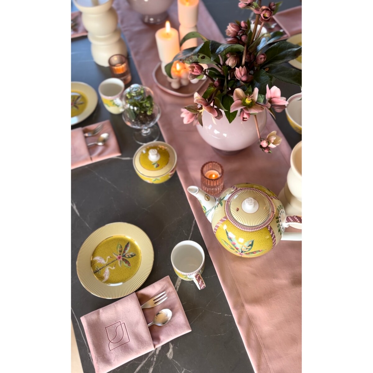 Welurowe Etui na sztućce Mellow 6 szt.