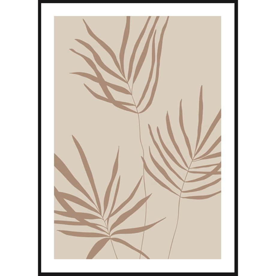 Poster Story, Plakat, Obraz - Brązowe Liście No2, wymiary 50 x 70 cm