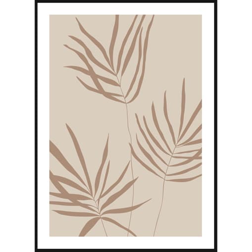 Poster Story, Plakat, Obraz - Brązowe Liście No2, wymiary 50 x 70 cm
