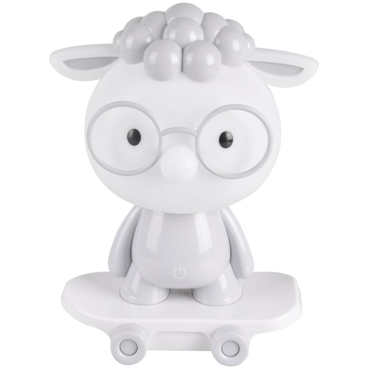 Biurkowa lampa Owieczka 314802 LED 2,5W deskorolka biała