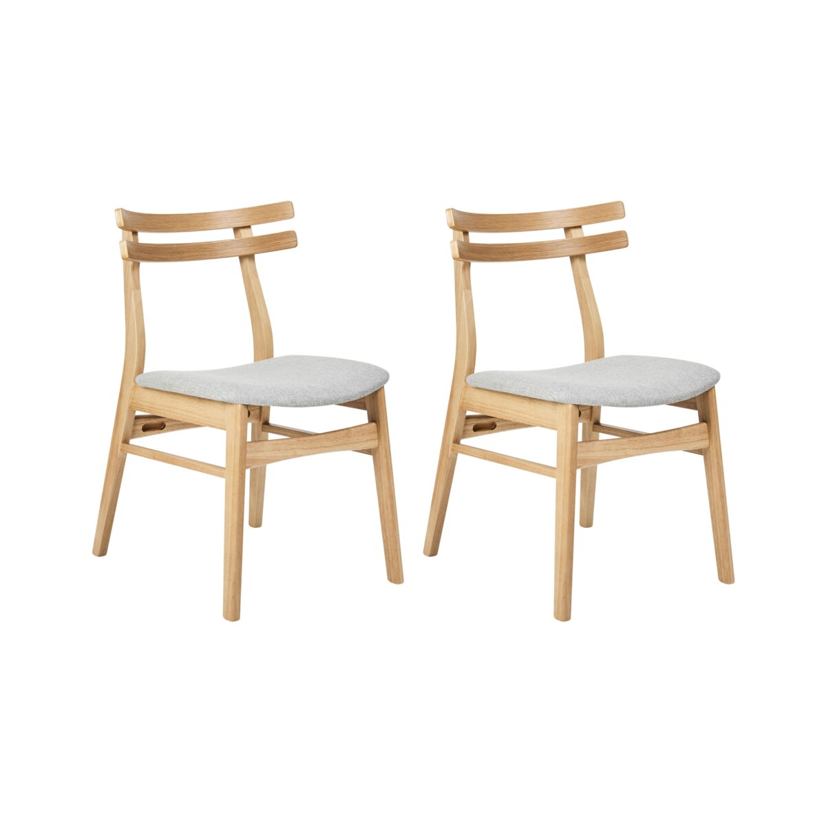 Zestaw 2 krzeseł do jadalni CYNTHIANA Jasnoszary