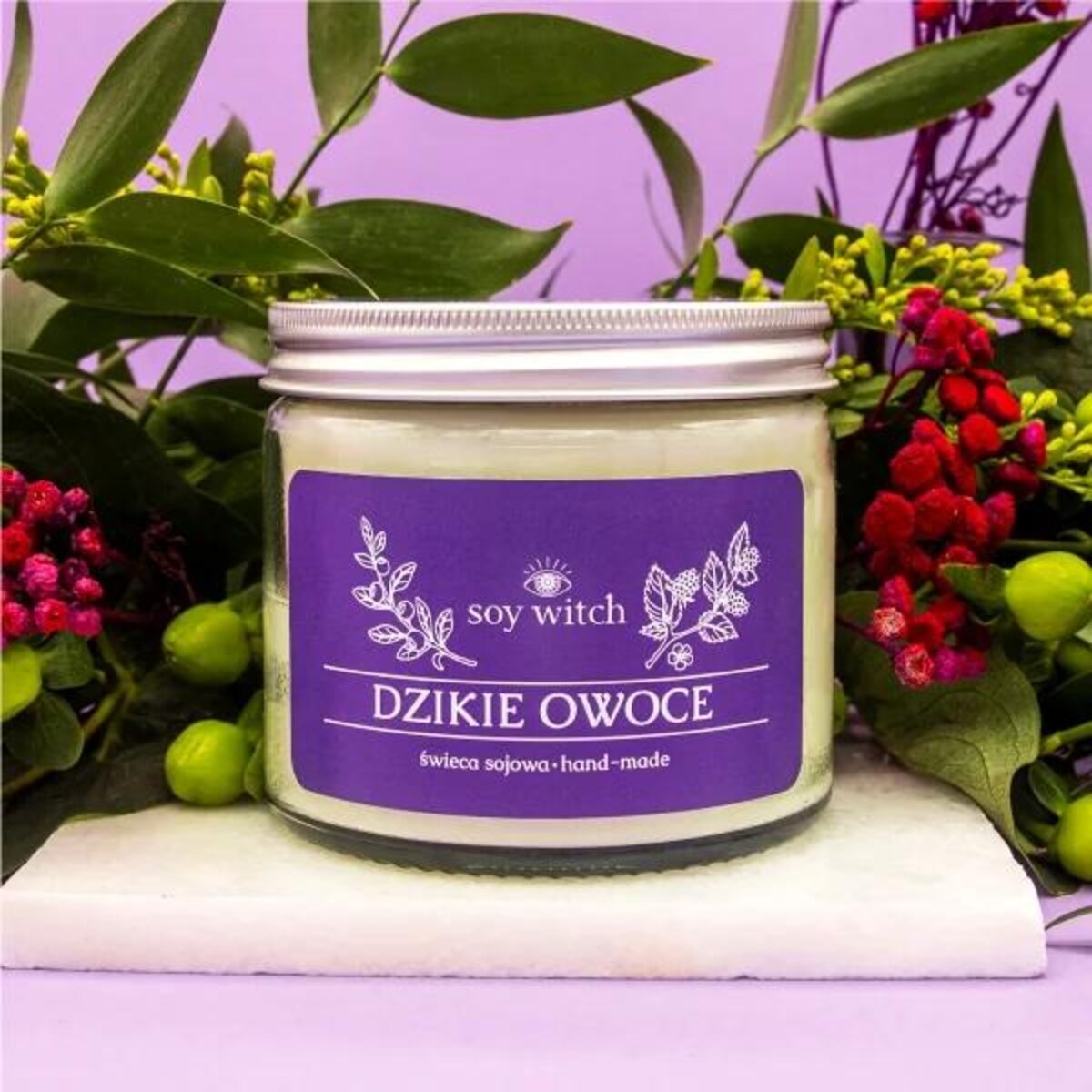 Świeczka Sojowa Zapachowa w Szkle Dzikie Owoce Soy Witch Wegańska Naturalna