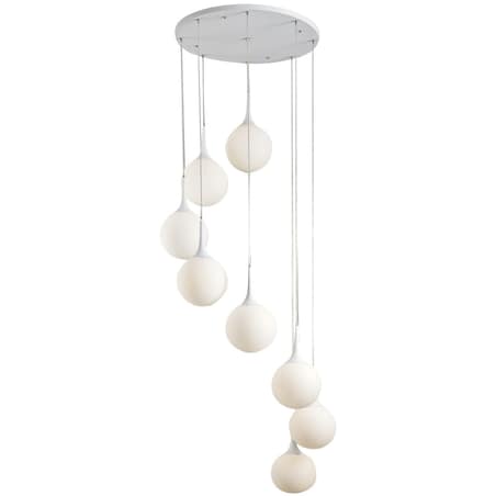 Molekułowa lampa wisząca BOLLE CX4094 Maxlight szkło mleczne biała