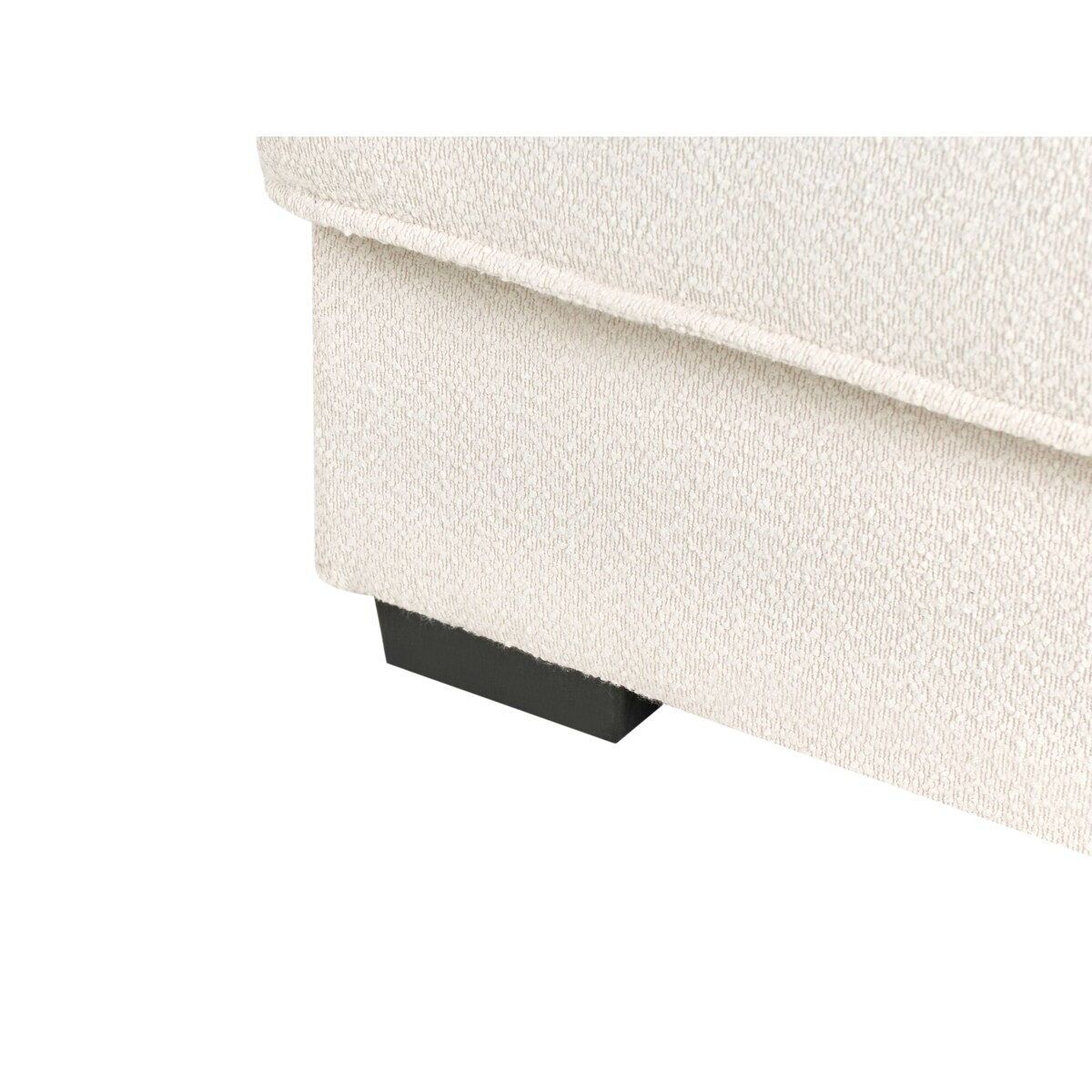 Otomana RENDERS Boucle Złamana biel