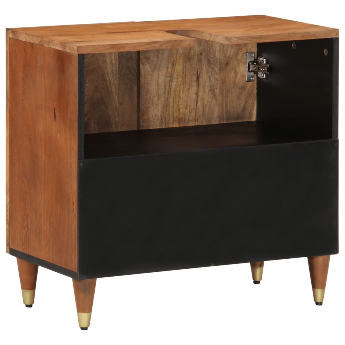 vidaXL Szafka pod umywalkę, 62x33x58 cm, lite drewno mango