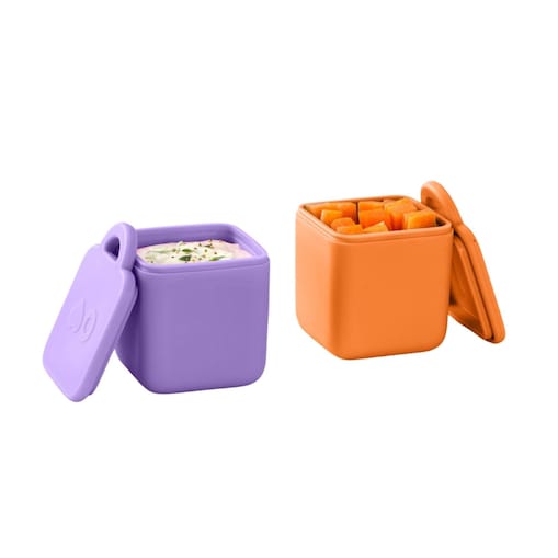 OMIE OMIEDIP 2 szczelne pojemniczki, Purple / Orange