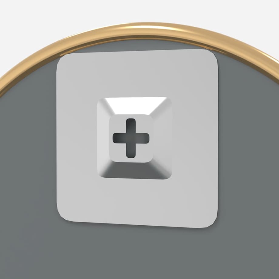 vidaXL Lustro ścienne, złote, Ø 20 cm, okrągłe