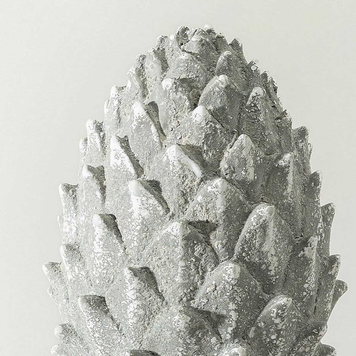 Figurka dekoracyjna Pinecone Grey 15x15x30 cm boże narodzenie, święta, świąteczne, szary, 15x15x30 cm