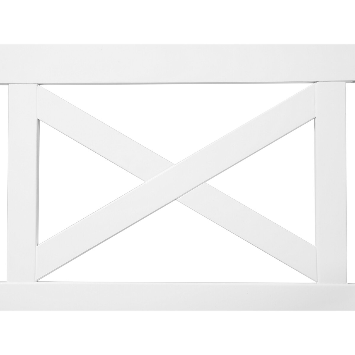 Krzesło ogrodowe z ciemnoniebieską poduchą białe BALTIC