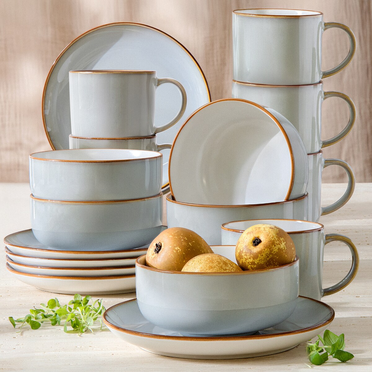 PORTOFINO Zestaw śniadaniowy 6 os. (18 el.)