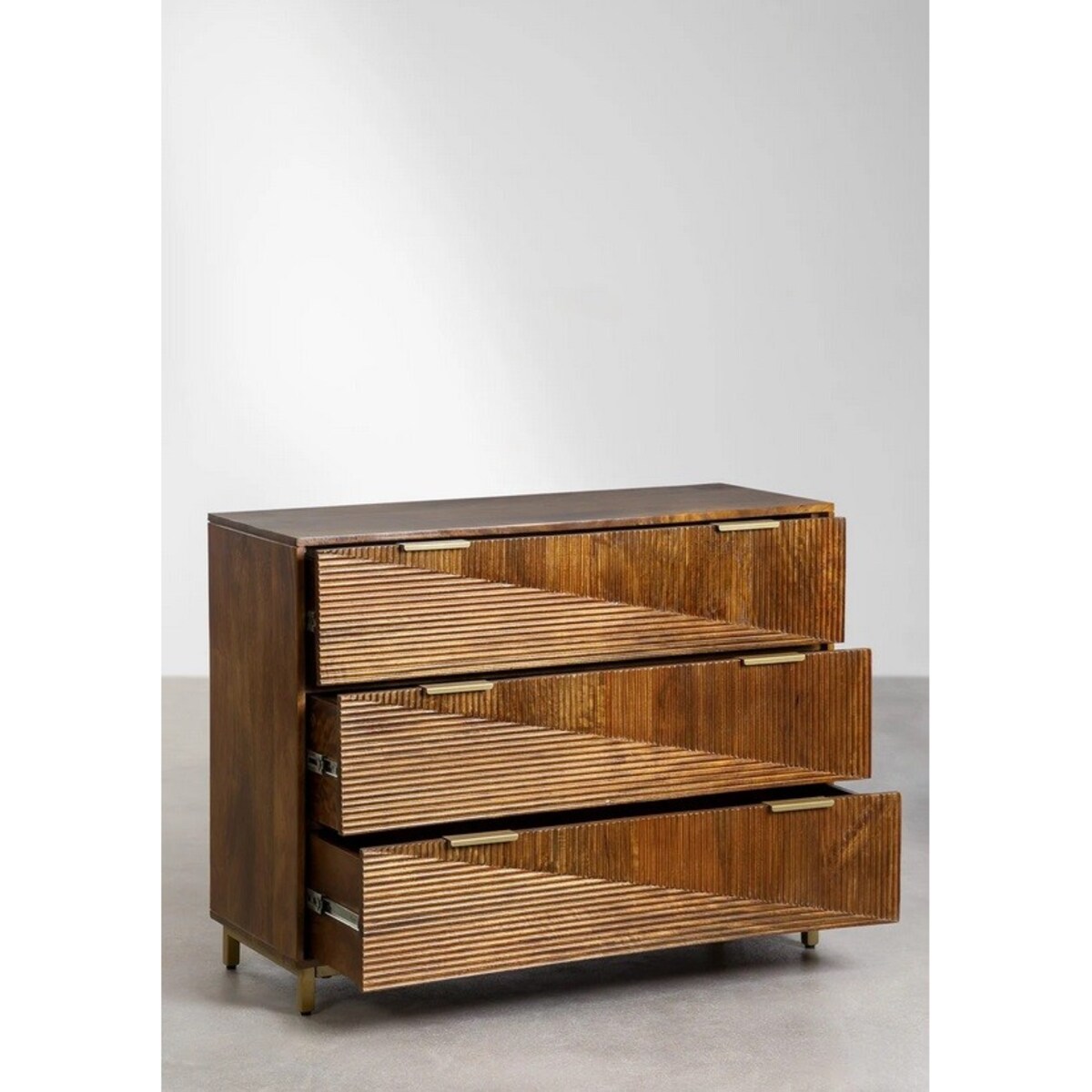 Komoda z szufladami drewno mango Brix 110 cm