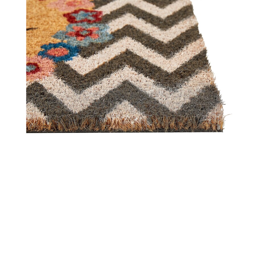 Wycieraczka kokosowa wzór w zygzak 40 x 60 cm wielokolorowa TAHAN