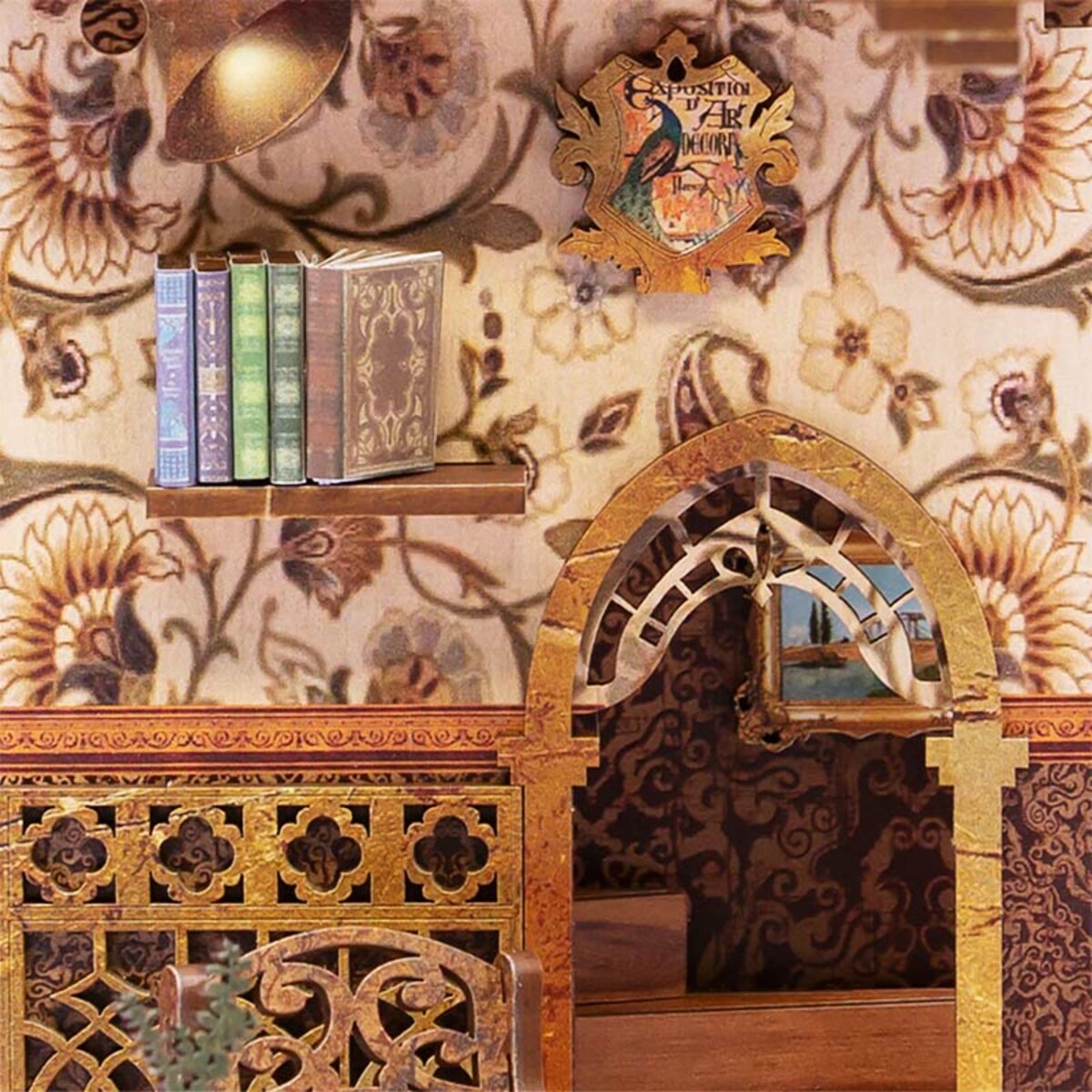 Miniaturowy domek Book Nook - Klimatyczna księgarnia - CuteBee