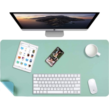 Podkładka na Biurko Skórzana mata Ochronna miętowa mysz Klawiaturę Laptopa