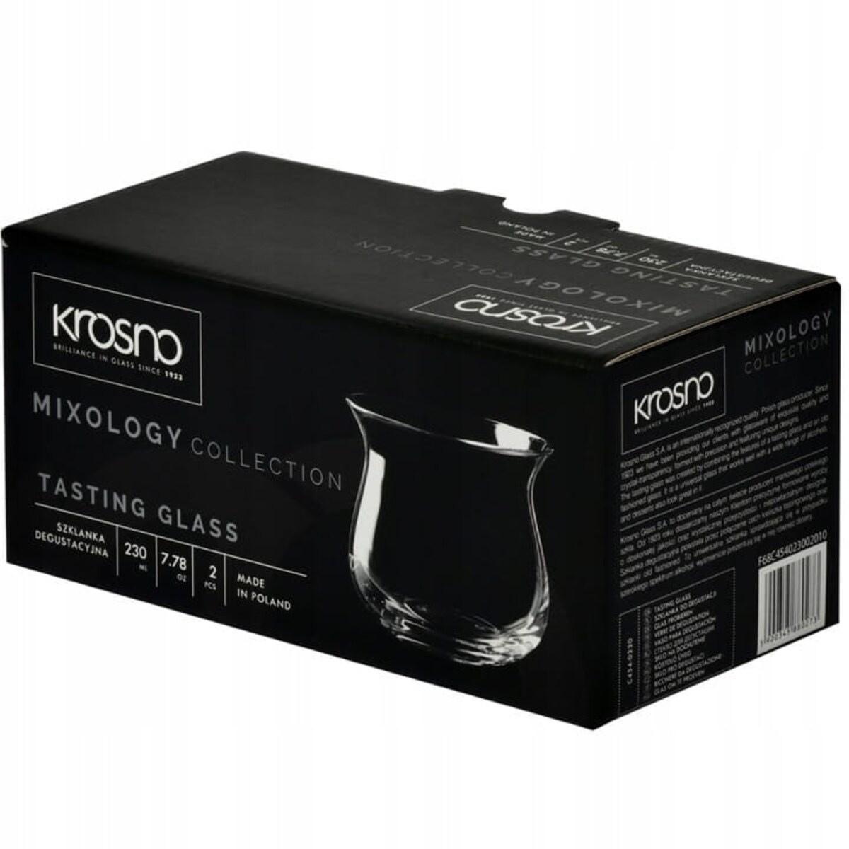 Szklanki Obłe Kociołki do Degustacji Whisky mixology Krosno 2 szt Komplet