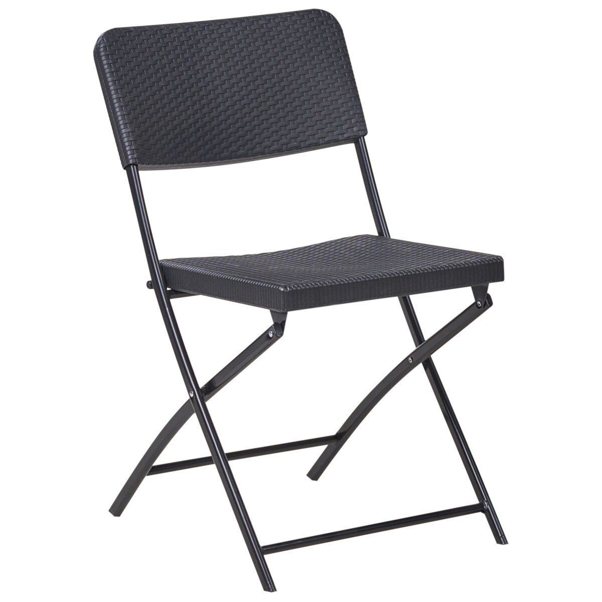 Zestaw mebli balkonowych Składane TRAPPETO Czarny