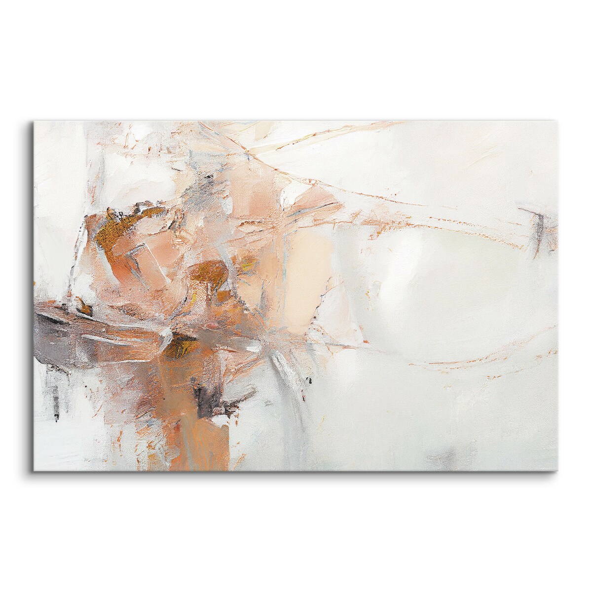 OBRAZ NA PŁÓTNIE DO SALONU ABSTRAKCJA EKSPRESYJNY NOWOCZESNY WZÓR 120x80cm