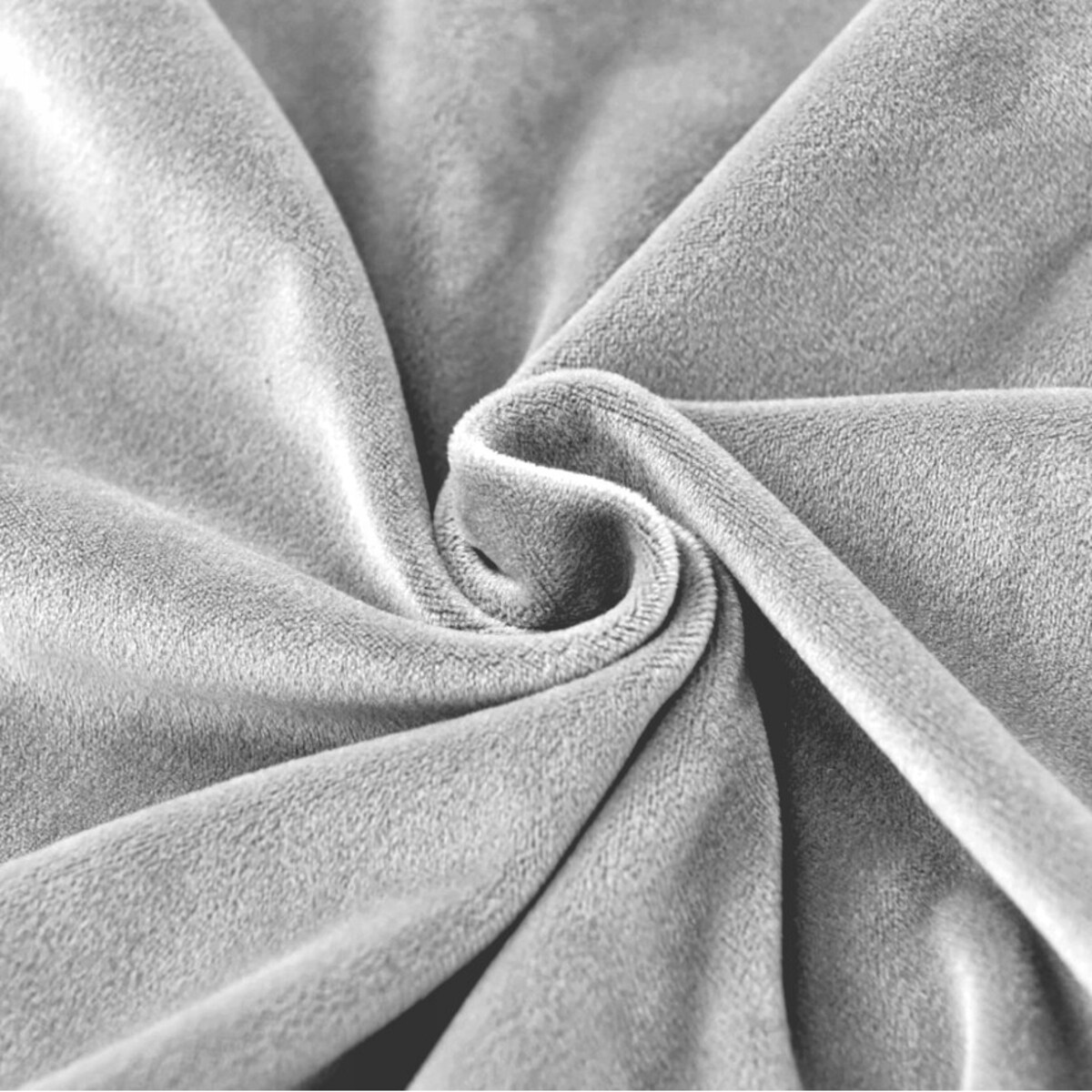 POKROWIEC NA SIEDZISKO 40x40cm JASNY SZARY WELUR ELASTYCZNY [26S]