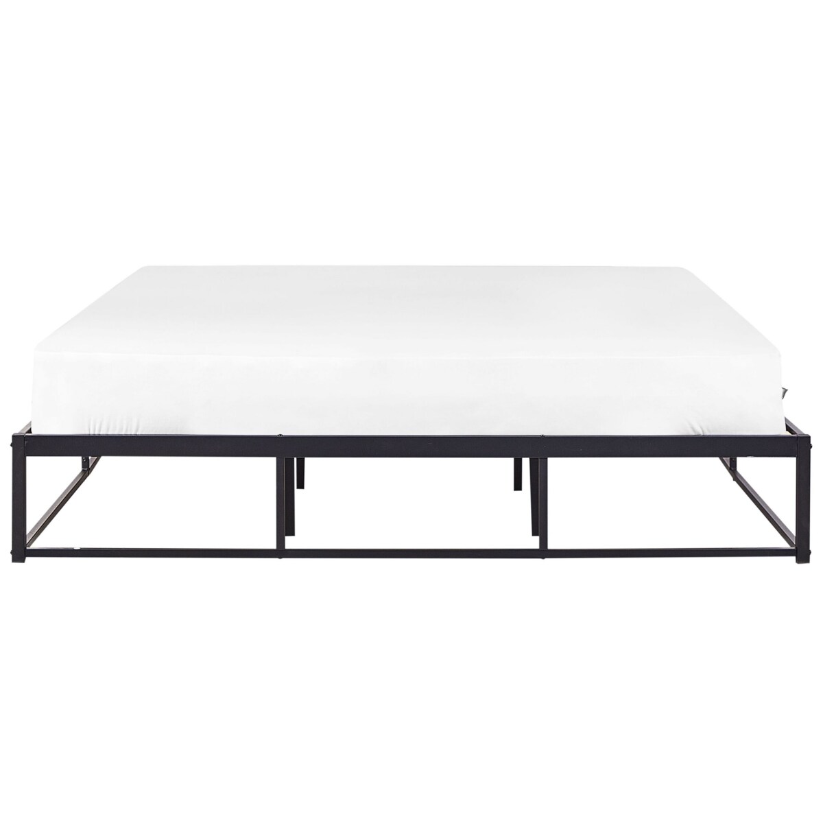 Łóżko metalowe 180 x 200 cm czarne VIRY