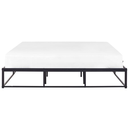 Łóżko metalowe 180 x 200 cm czarne VIRY