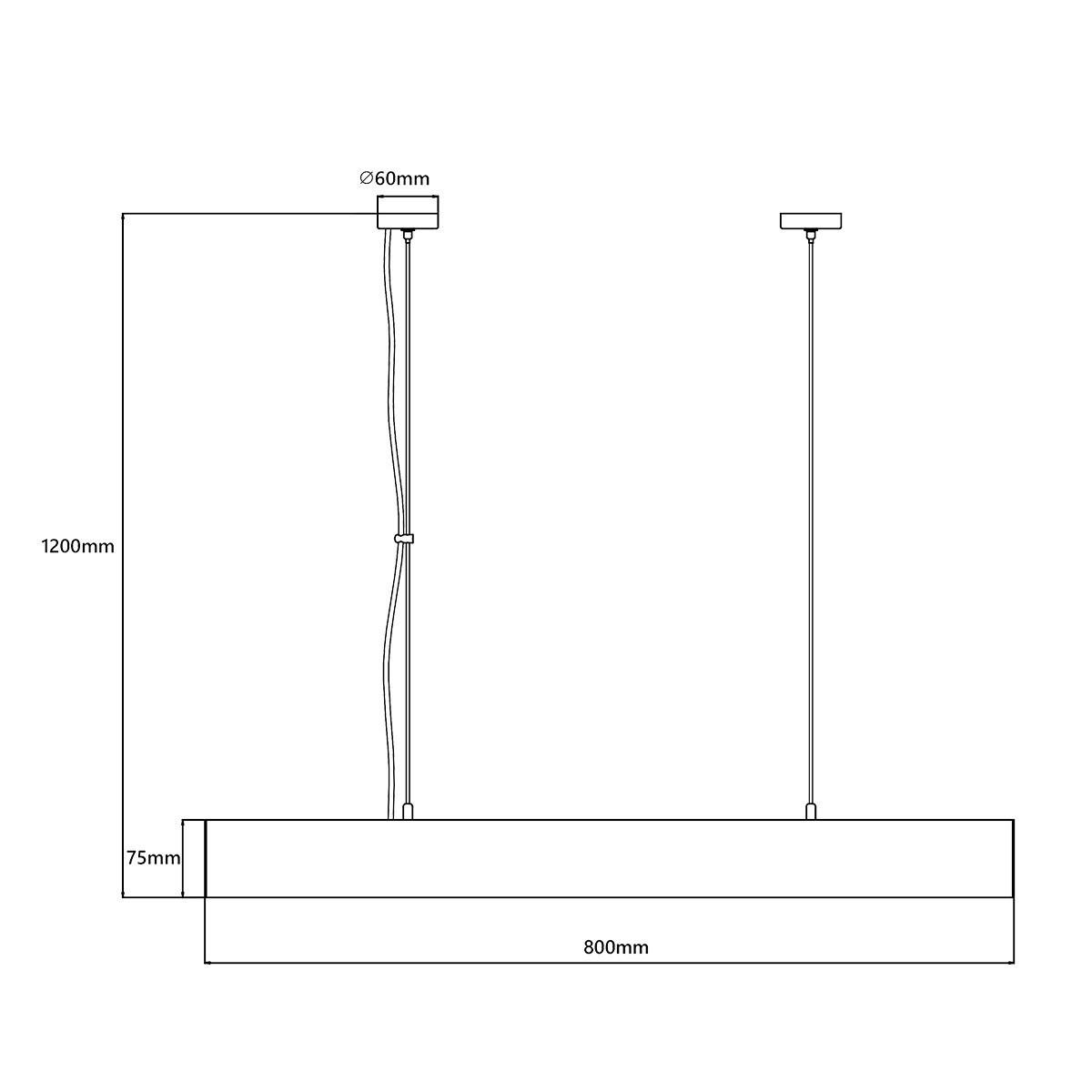 Lampa sufitowa wisząca Light Prestige Luci biały LED 2700K-6500K (SMART) 1 szt.