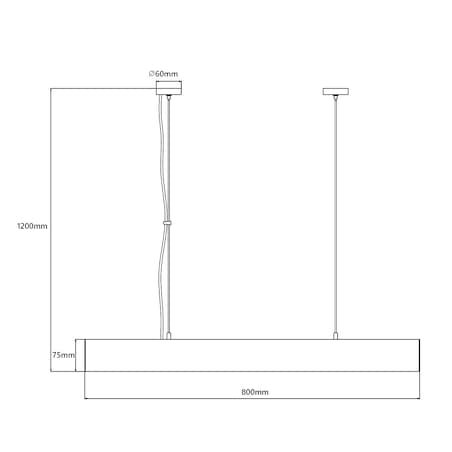 Lampa sufitowa wisząca Light Prestige Luci biały LED 2700K-6500K (SMART) 1 szt.