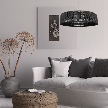 Lampa Wisząca Boho APP1484-1CP Czarna