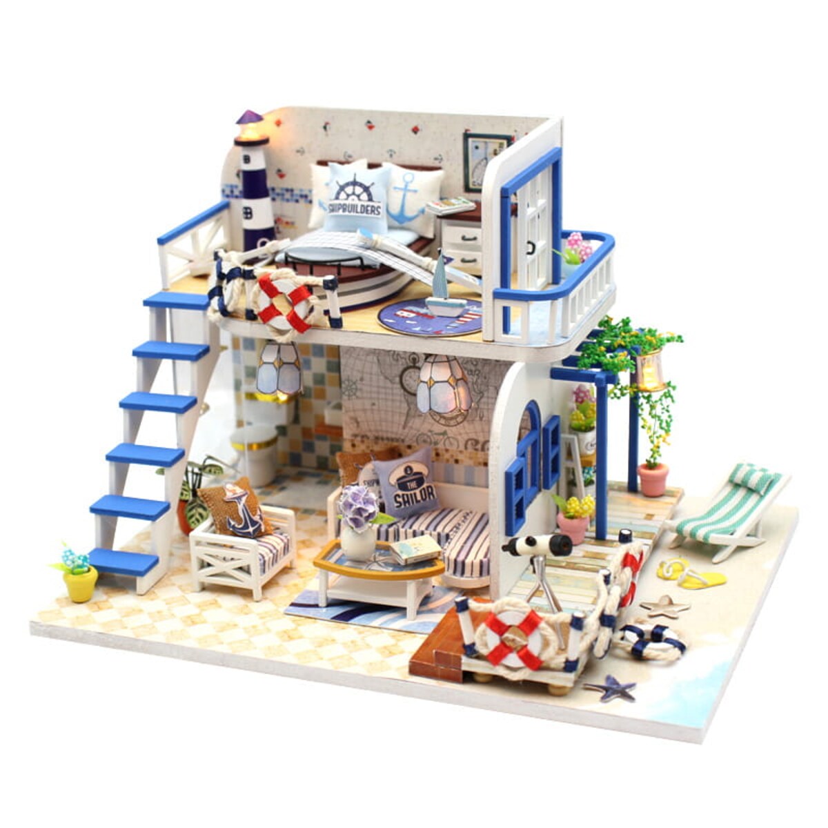 Miniaturowy domek - Lazurowy poranek