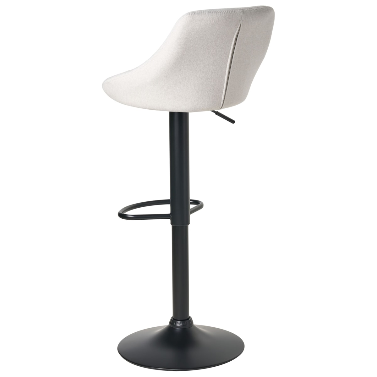 Zestaw 2 hokerów barowych MEDULIN Obrotowy Jasnoszary