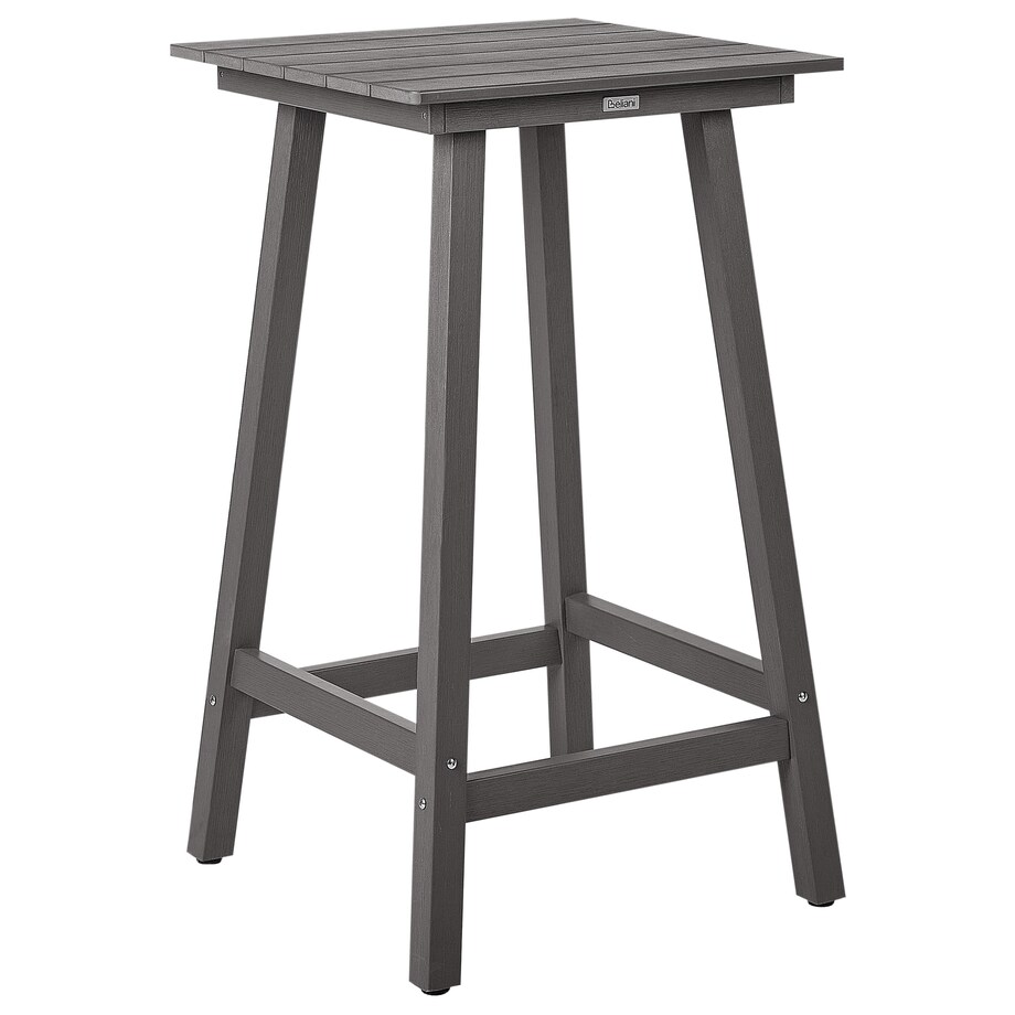 Stolik ogrodowy barowy ADIRONDACK 60 cm 59 cm Materiał syntetyczny Ciemnoszary