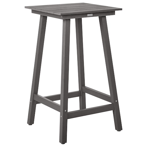 Stolik ogrodowy barowy ADIRONDACK 60 cm 59 cm Materiał syntetyczny Ciemnoszary