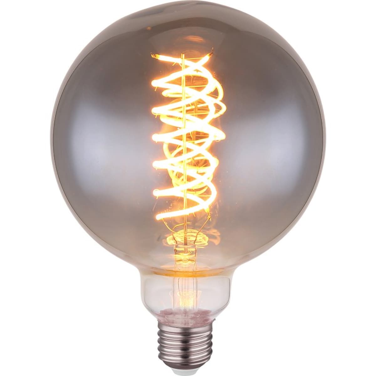 Żarówka LED E27 8,5W ściemnialna 2000K ciepła biel DUBAN Globo, przydymione szkło, dekoracyjna 280 lm, 230V