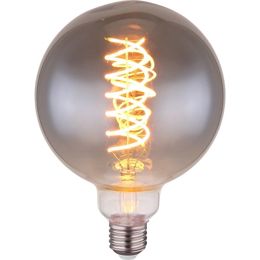 Żarówka LED E27 8,5W ściemnialna 2000K ciepła biel DUBAN Globo, przydymione szkło, dekoracyjna 280 lm, 230V