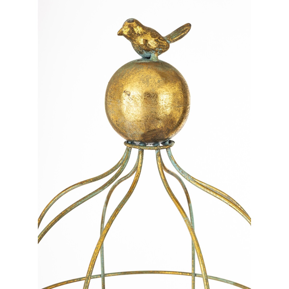 Klatka dekoracyjna metalowa kpl. 2 sztuki z ptaszkiem