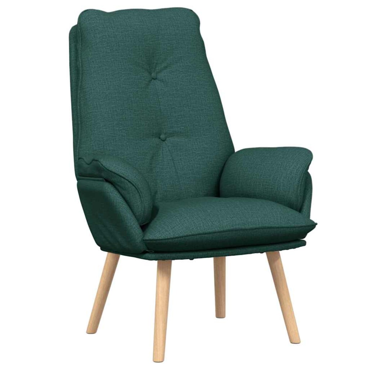 vidaXL Fotel relaksacyjny Ciemnozielony 69 x 74 x 93 cm tkanina