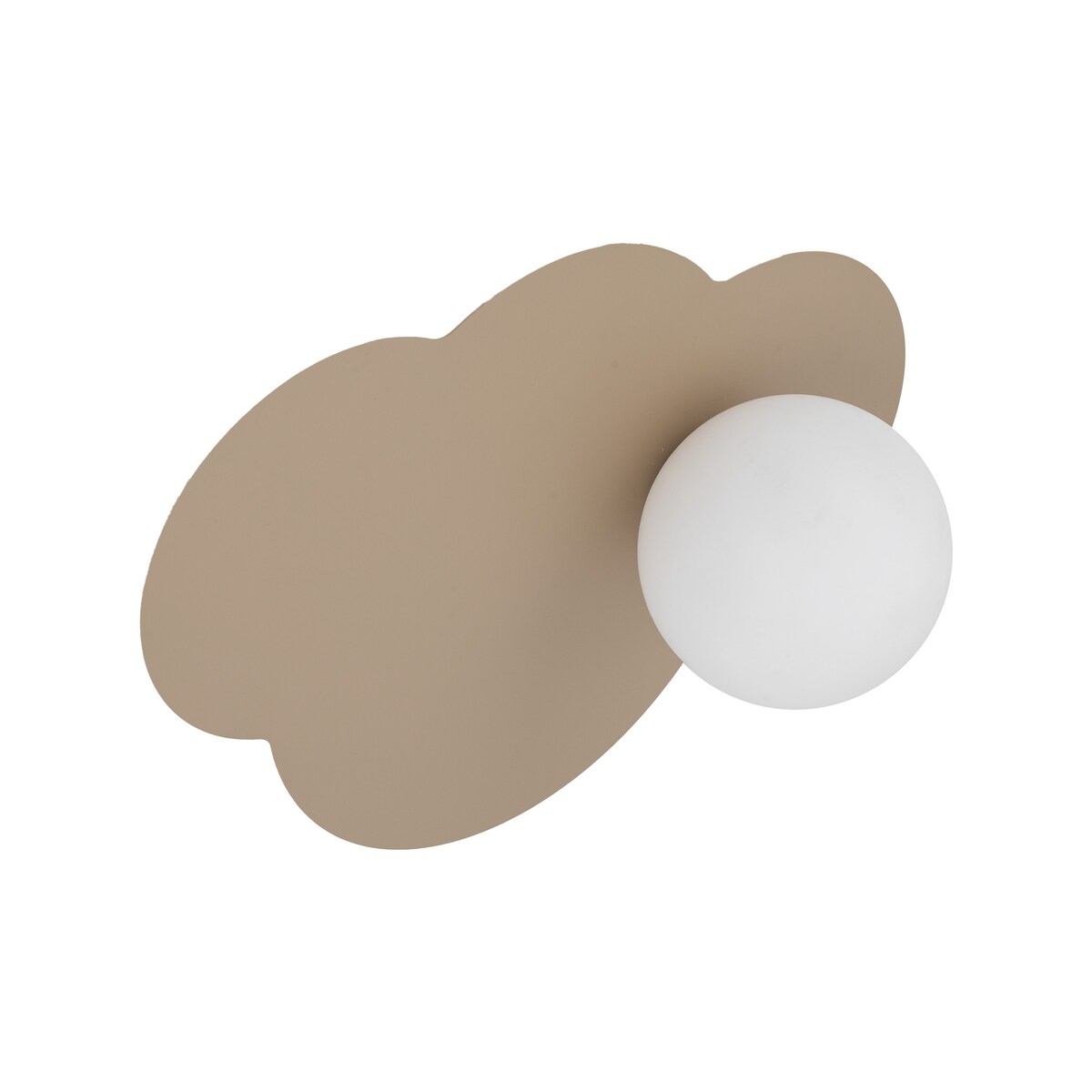 Lampa sufitowo-ścienna TK Lighting CLOUD NEW SABIA beżowo-biała 1xG9 nowoczesna do salonu sypialni i pokoju dziecięcego