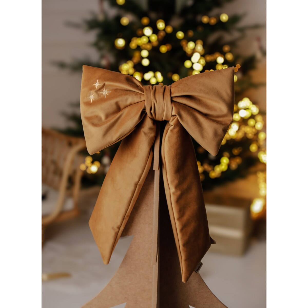 Kokarda Świąteczna Delux Golden Bronze - M