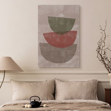 Obraz Kamienne Misy W Stylu Japońskim 80x120cm