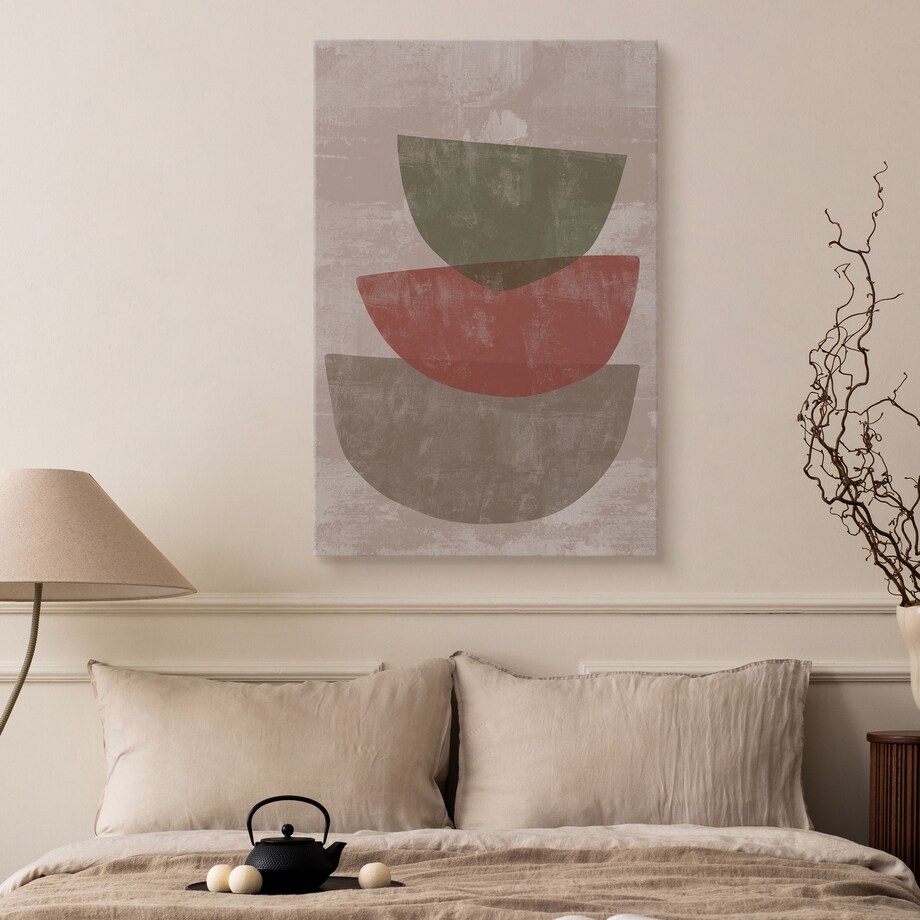 Obraz Kamienne Misy W Stylu Japońskim 80x120cm