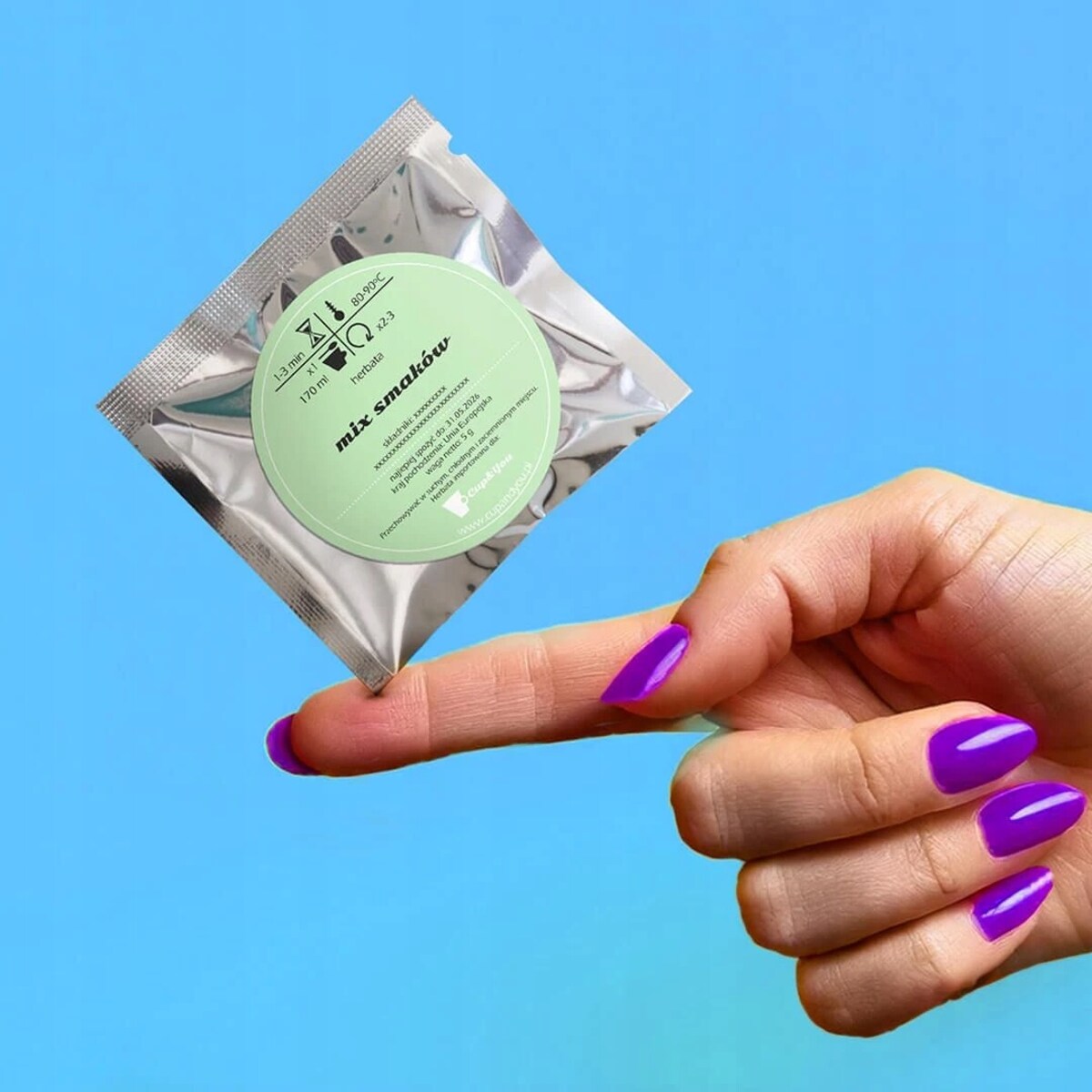 ZESTAW HERBAT NIESPODZIANKA - 5 LOSOWYCH HERBAT LIŚCIASTYCH SYPANYCH W SASZETKACH - SURPRISE BOX PREZENT UPOMINEK NA URODZINY