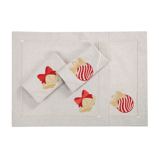 Serwetki Jingle Bells & Christmas Bauble Mirha - 4 sztuki