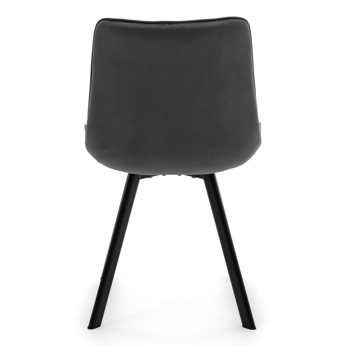 KRZESŁO TAPICEROWANE WELUROWE DO SALONU JADALNI GLAMOUR SZARE TORI