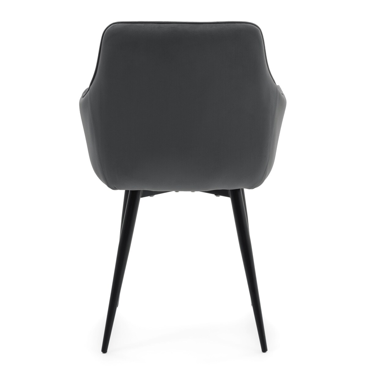 Krzesło tapicerowane welurowe GALLO velvet szary