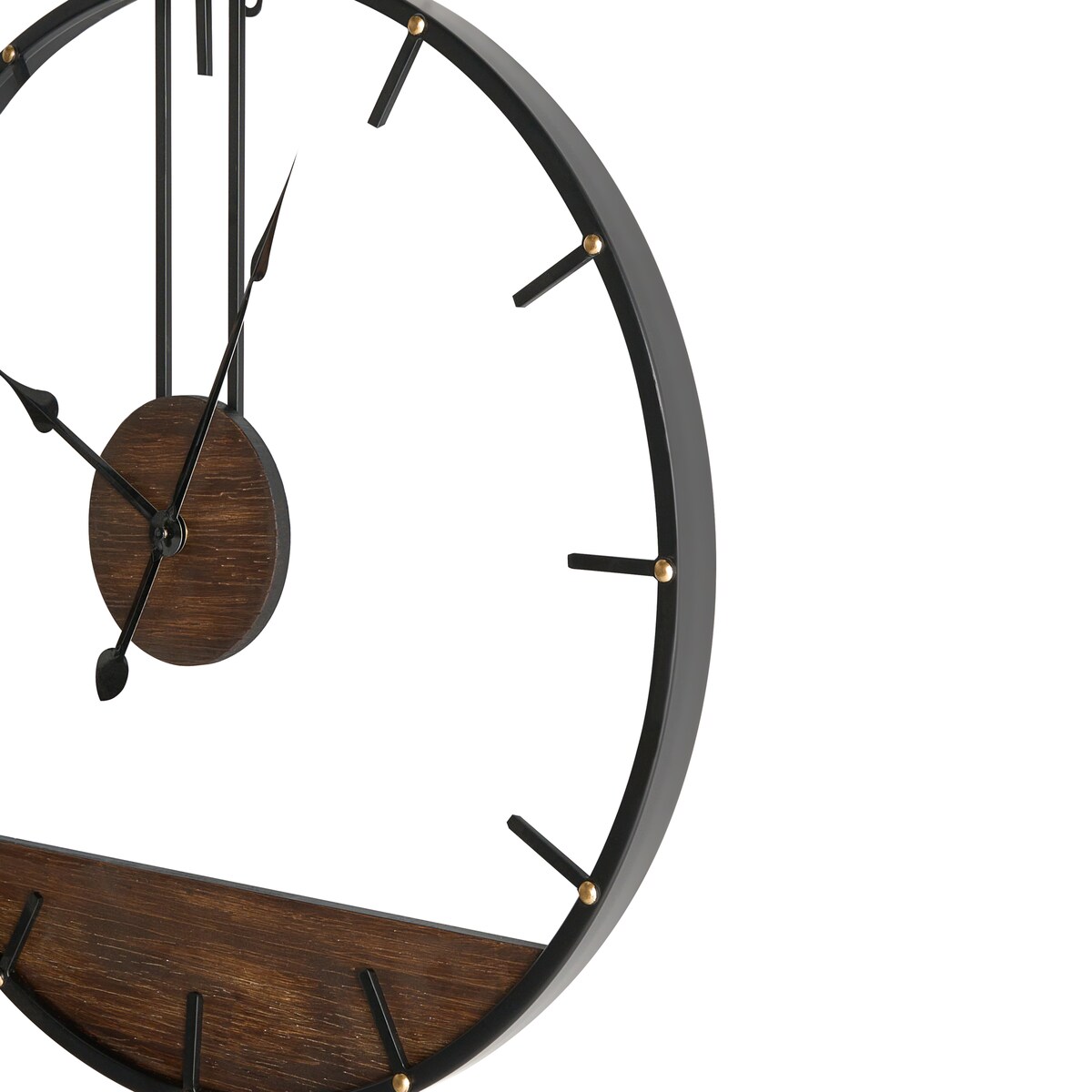 Zegar ścienny TAUGON 60 cm Metal Czarny