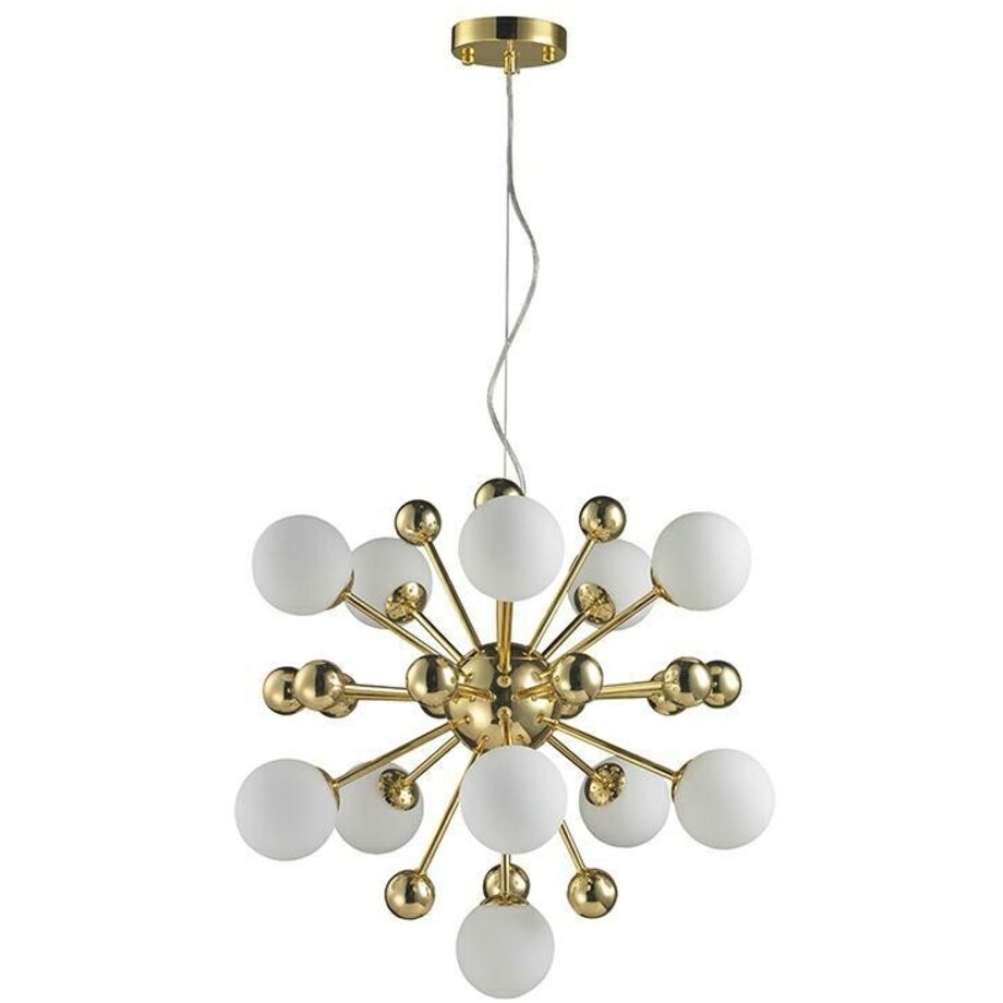 Lampa wisząca Aurelia MSE010100252 molekuły białe złote